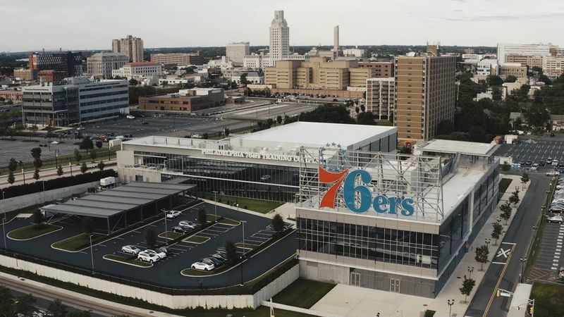 Philadelphia 76ers Training Complex, aerial view